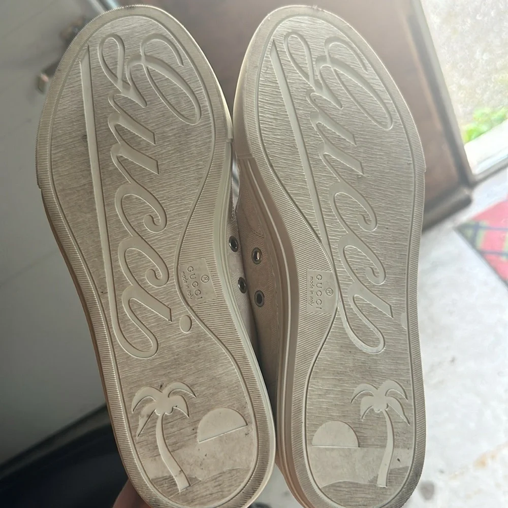 Gucci Cream Sneakers - Picture 6 of 6